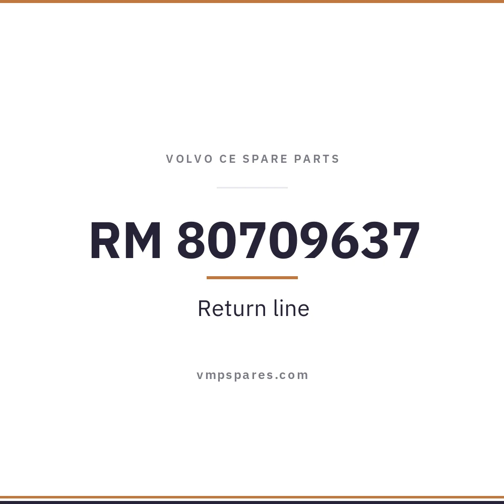 RM 80709637 – Return line