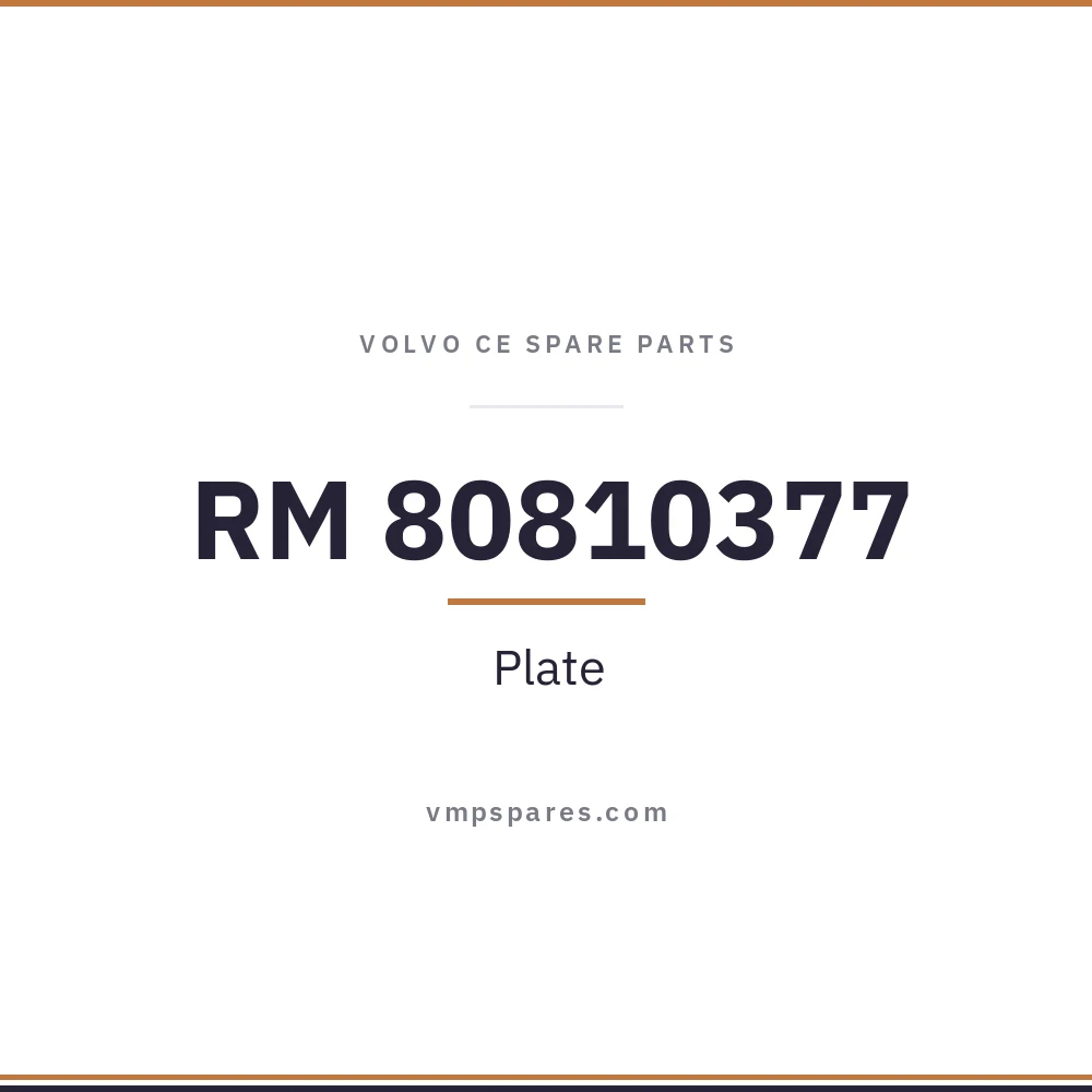 RM 80810377 – Plate