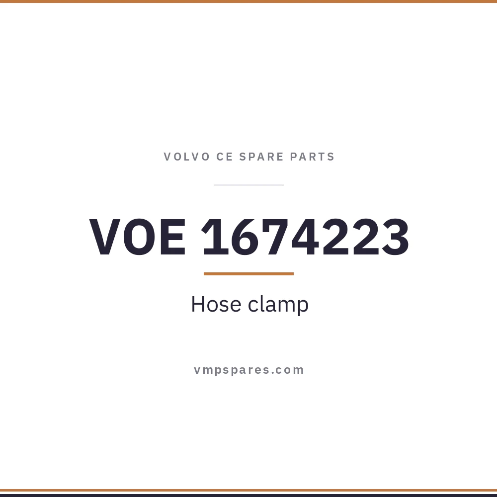 VOE 1674223 – Hose clamp