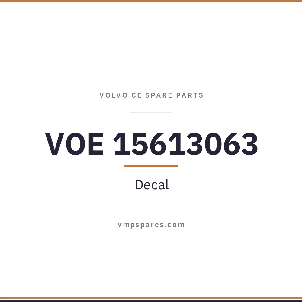 VOE 15613063 – Decal