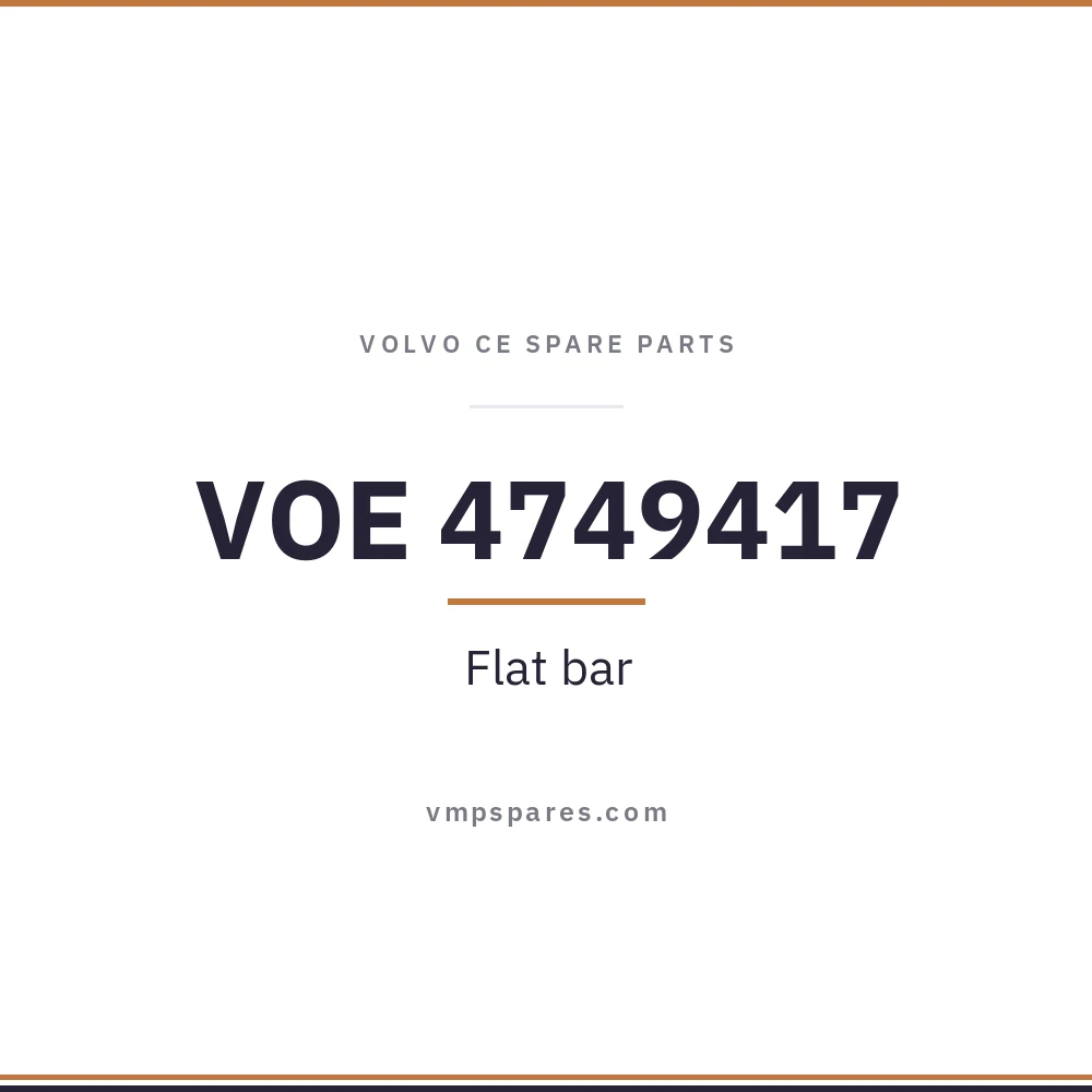VOE 4749417 – Flat bar