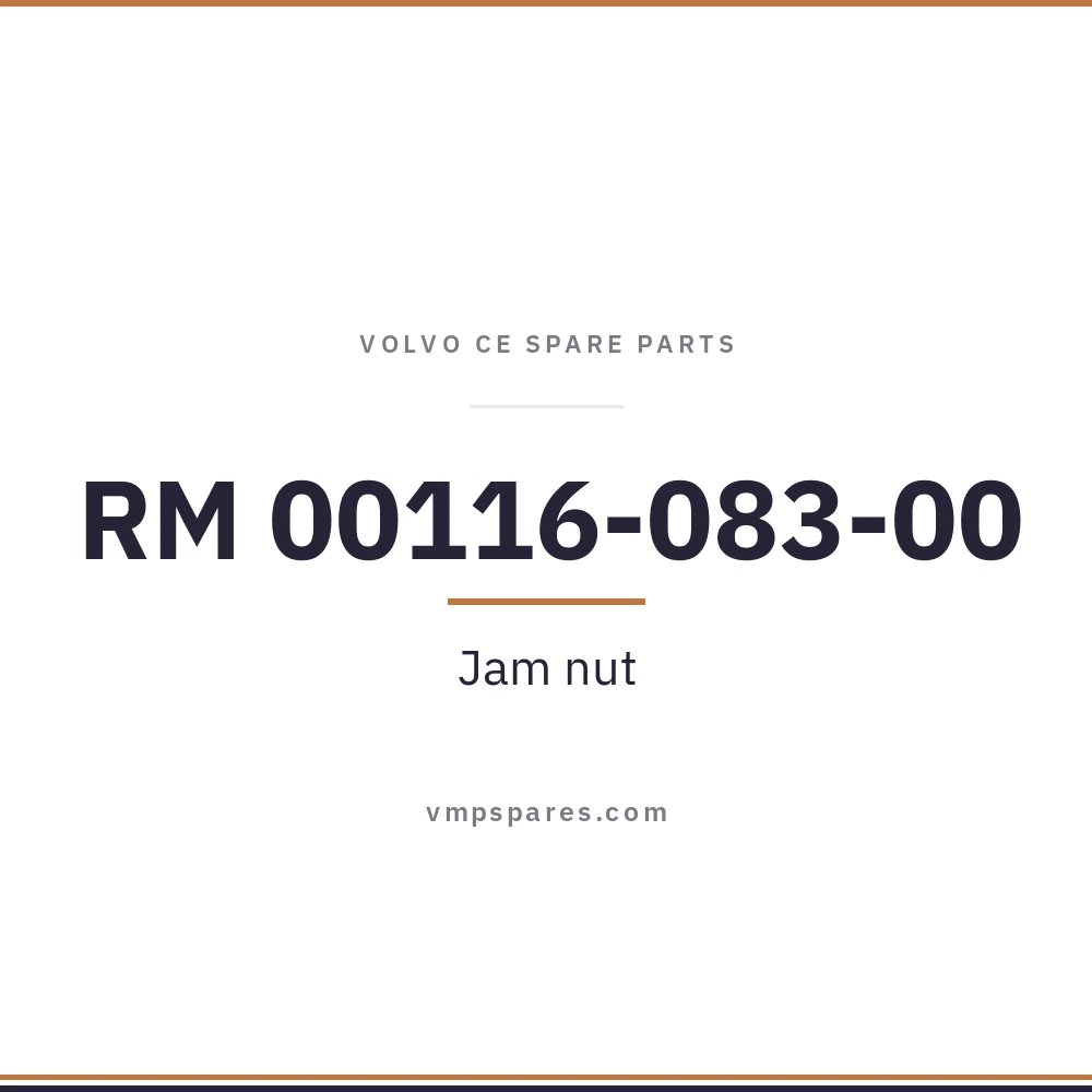 RM 00116-083-00 – Jam nut