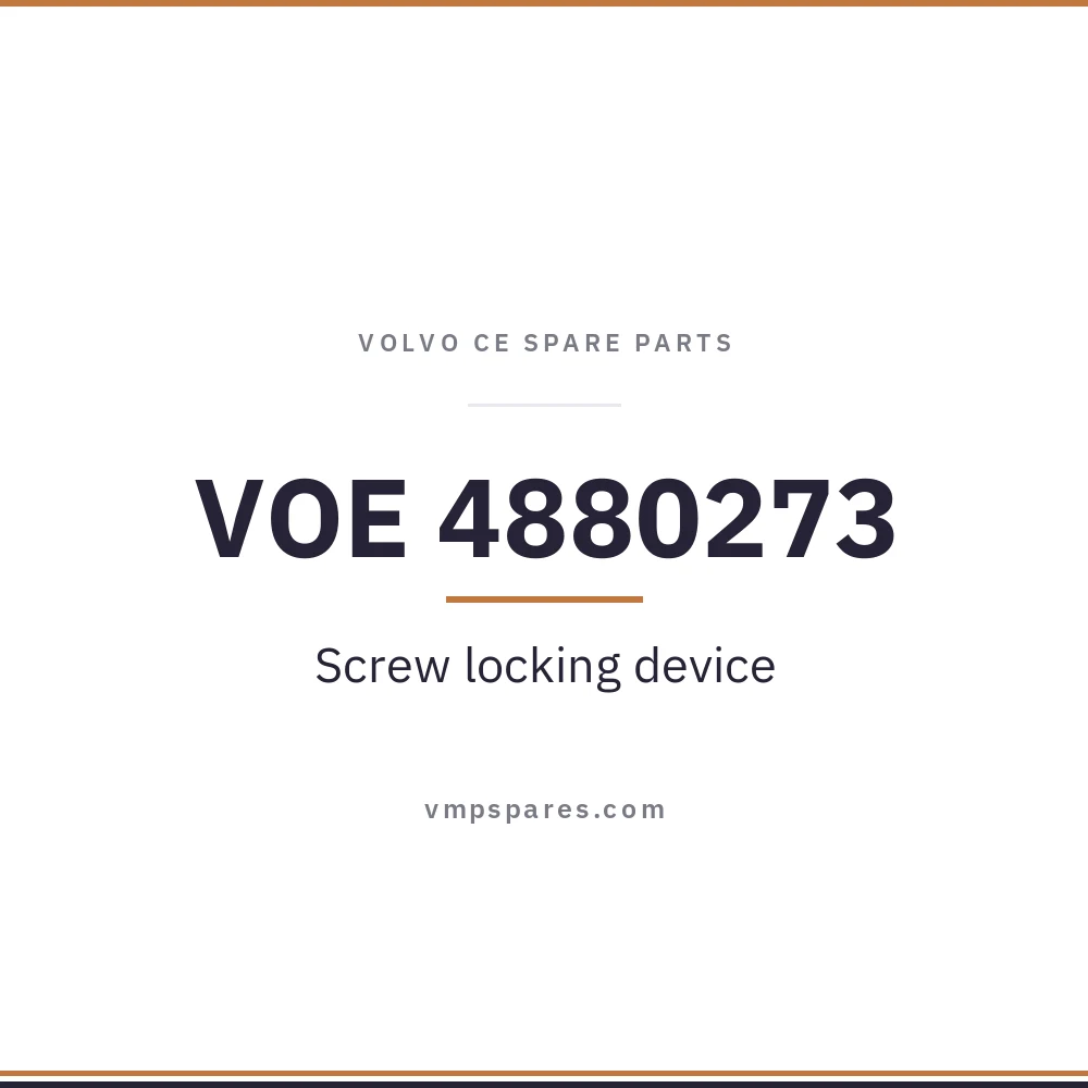 VOE 4880273 – Screw locking device