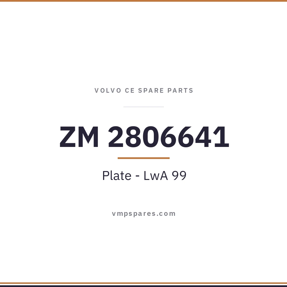 ZM 2806641 – Plate – LwA 99