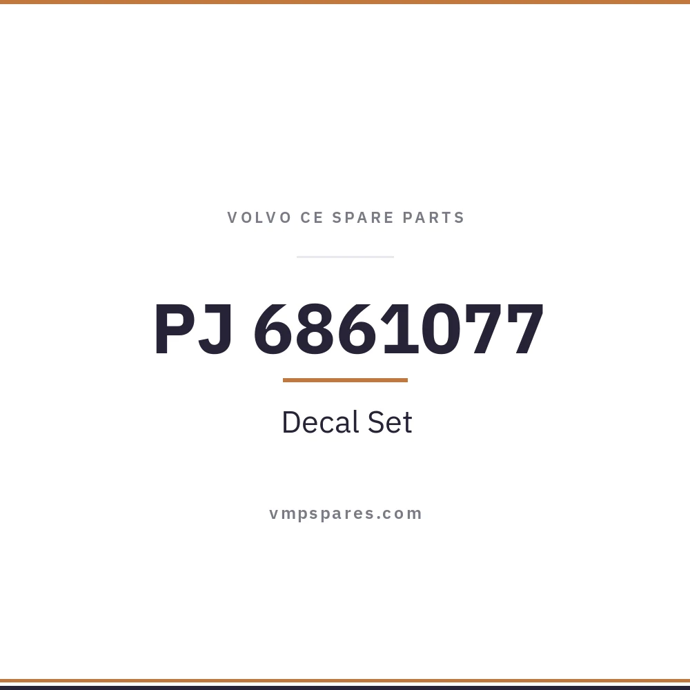 PJ 6861077 – Decal Set