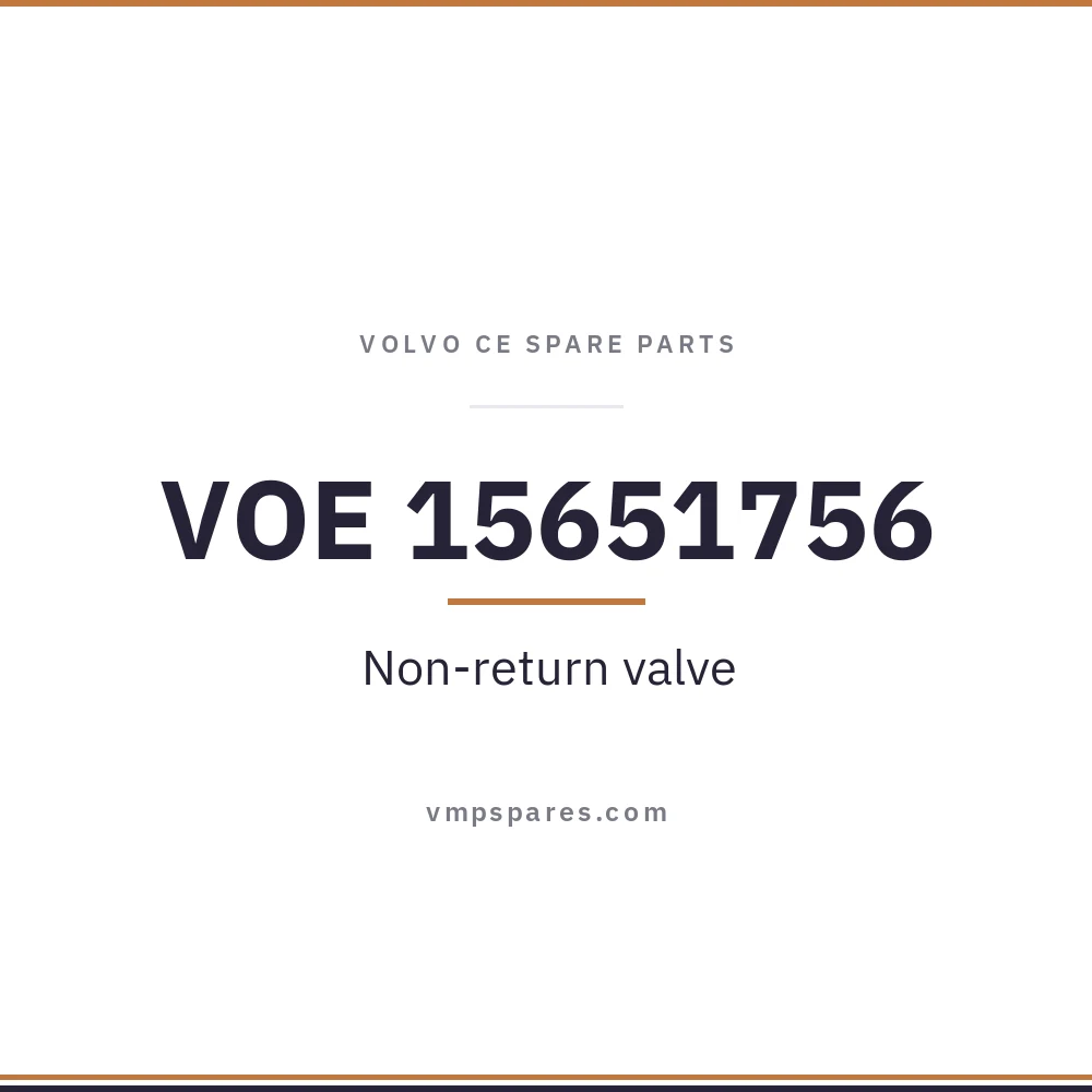 VOE 15651756 – Non-return valve