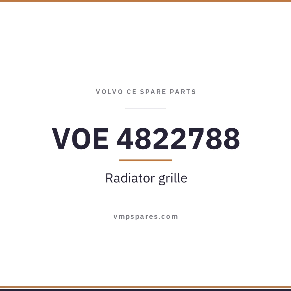 VOE 4822788 – Radiator grille