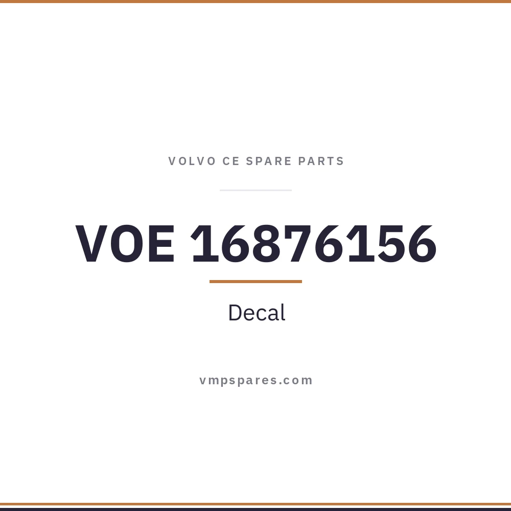 VOE 16876156 – Decal