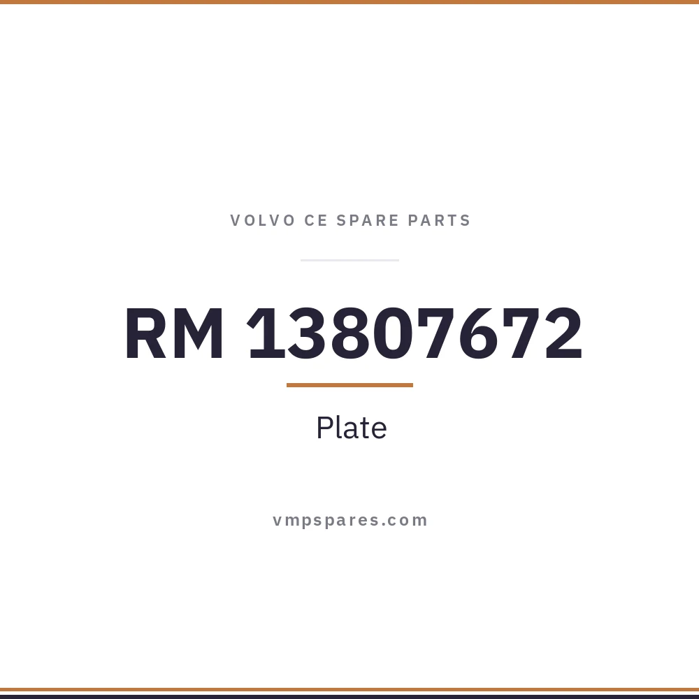 RM 13807672 – Plate