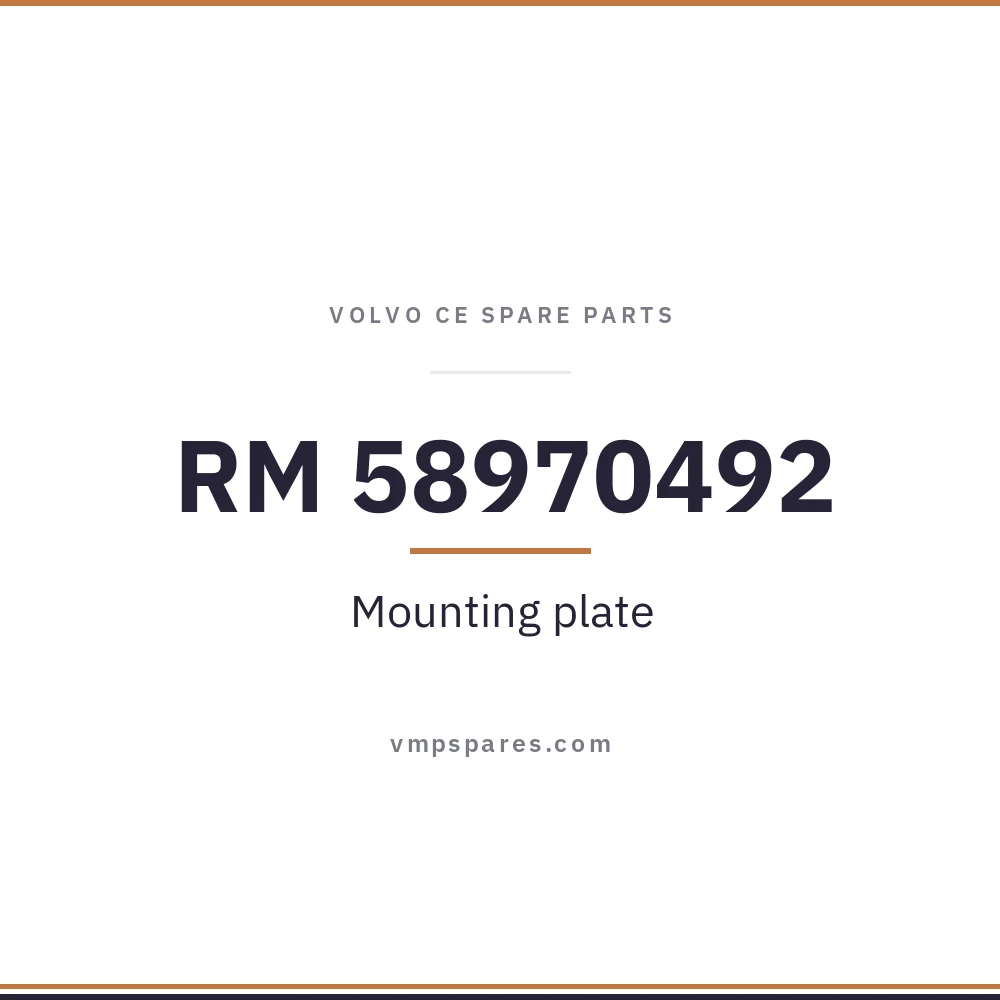 RM 58970492 – Mounting plate