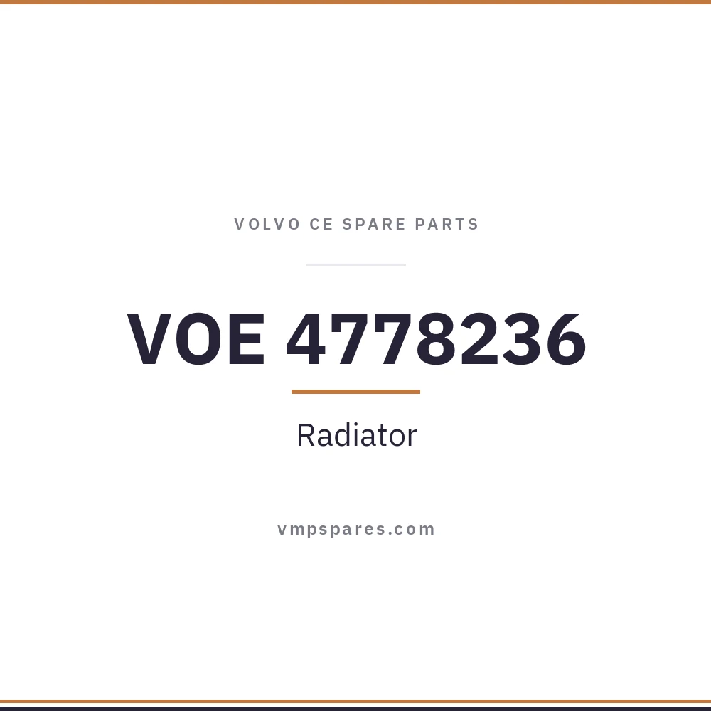 VOE 4778236 – Radiator