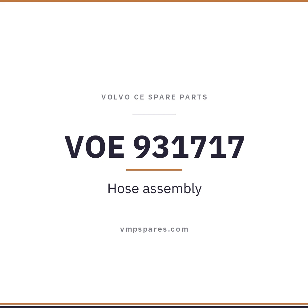 VOE 931717 – Hose assembly
