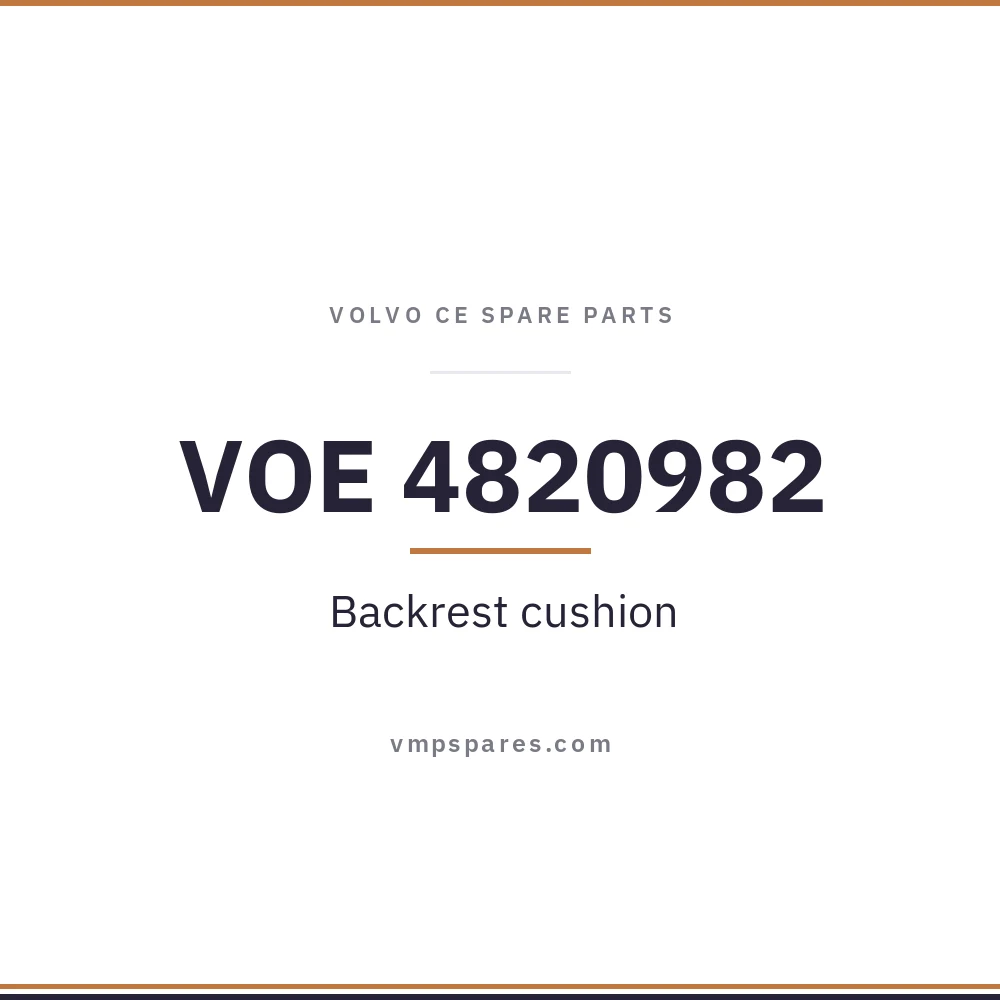 VOE 4820982 – Backrest cushion