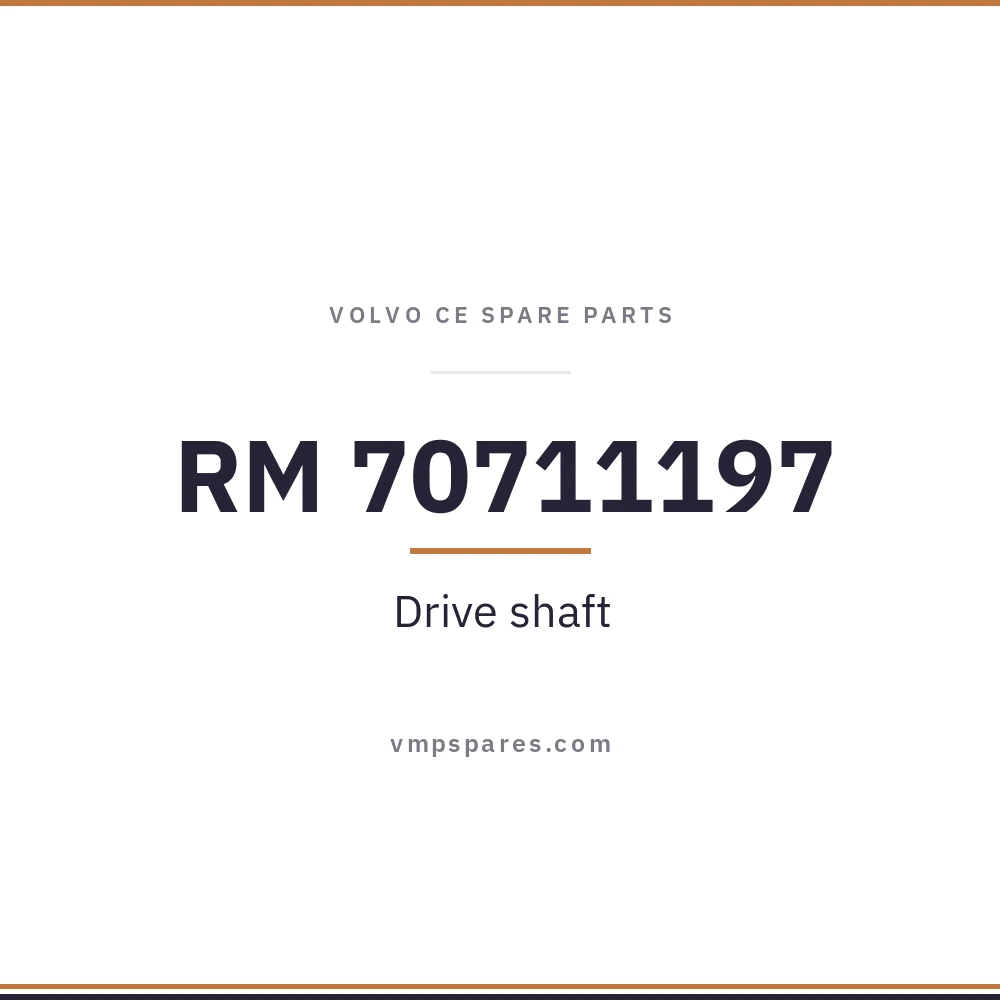 RM 70711197 – Drive shaft