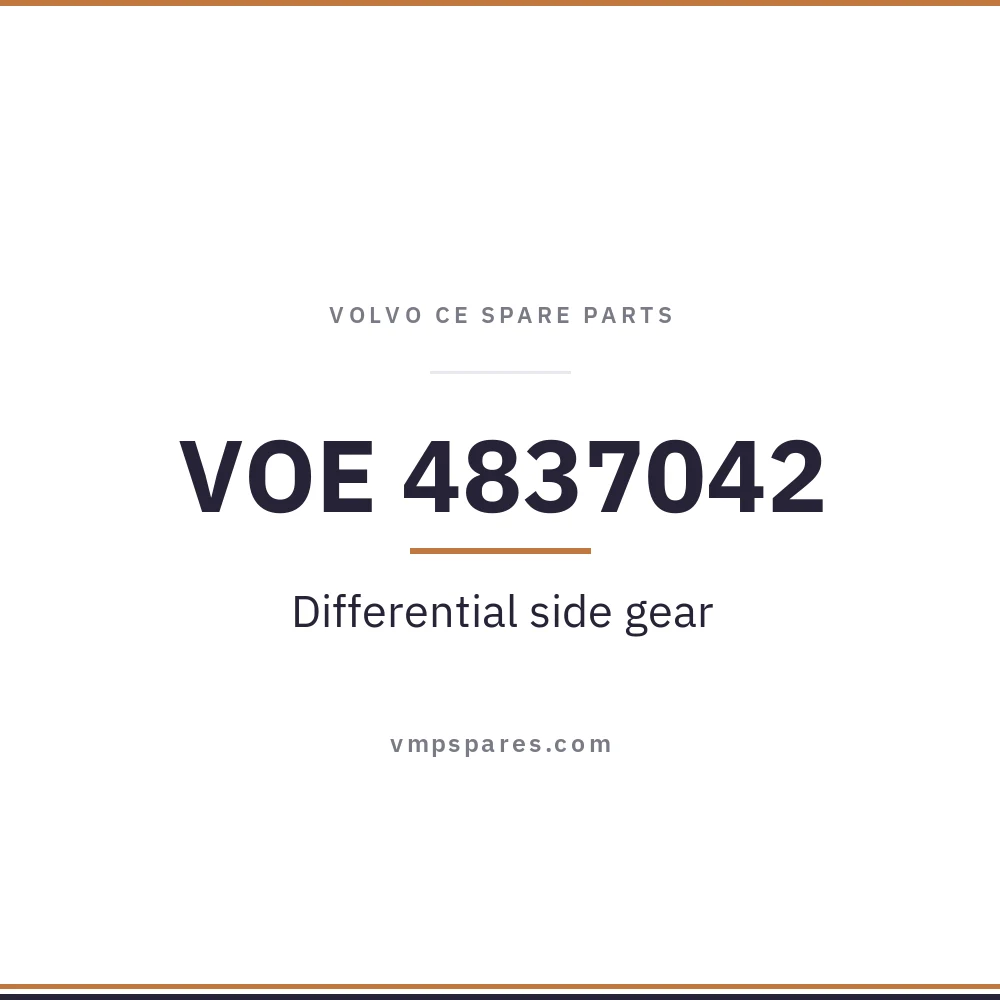 VOE 4837042 – Differential side gear