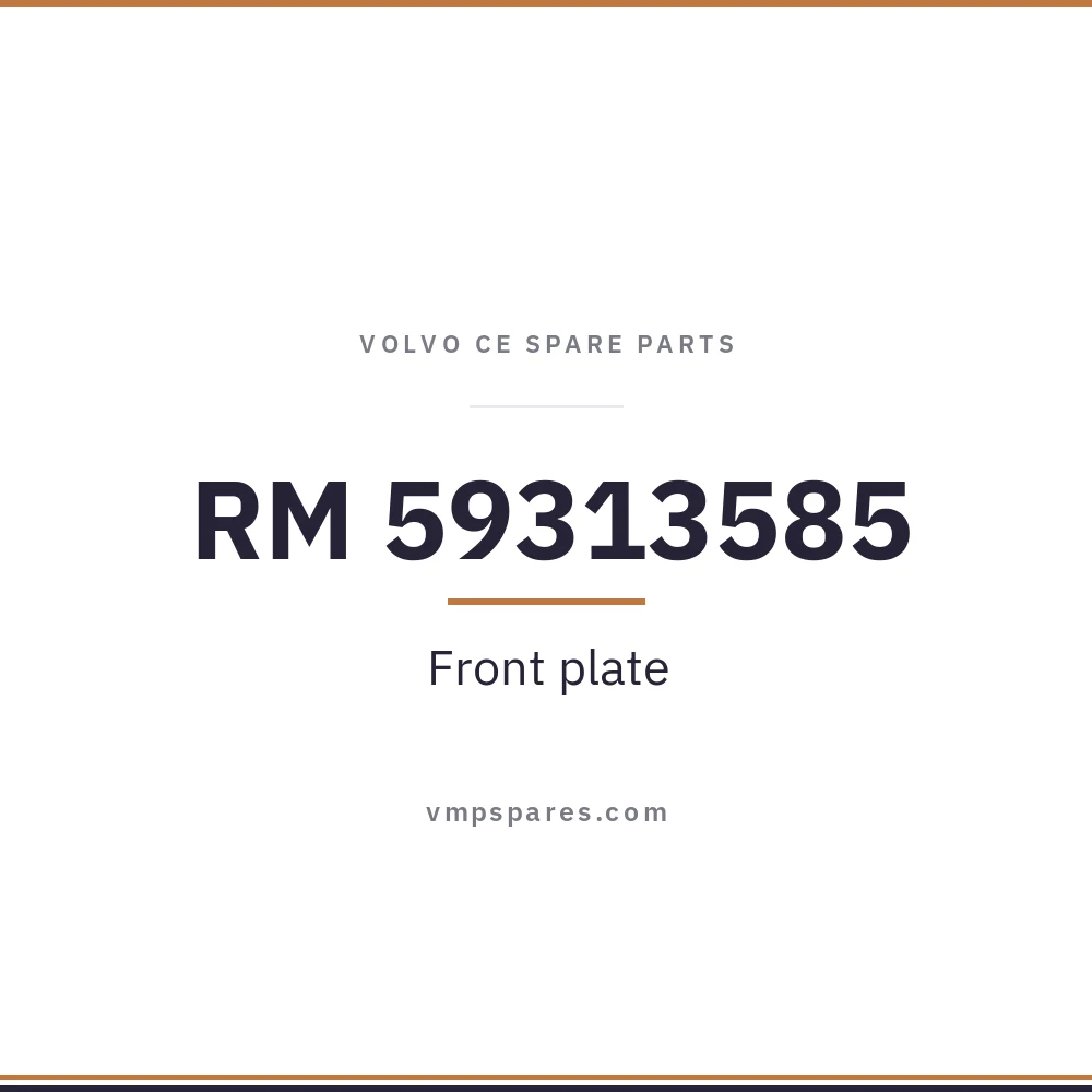 RM 59313585 – Front plate