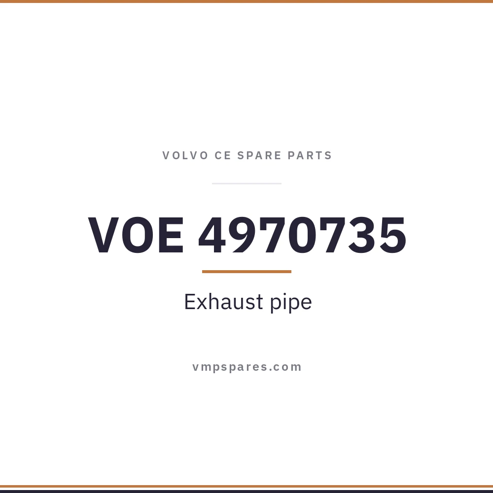 VOE 4970735 – Exhaust pipe