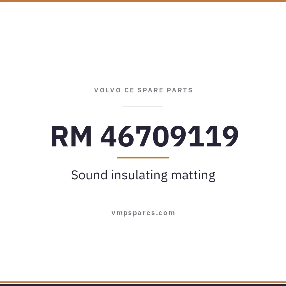 RM 46709119 – Sound insulating matting