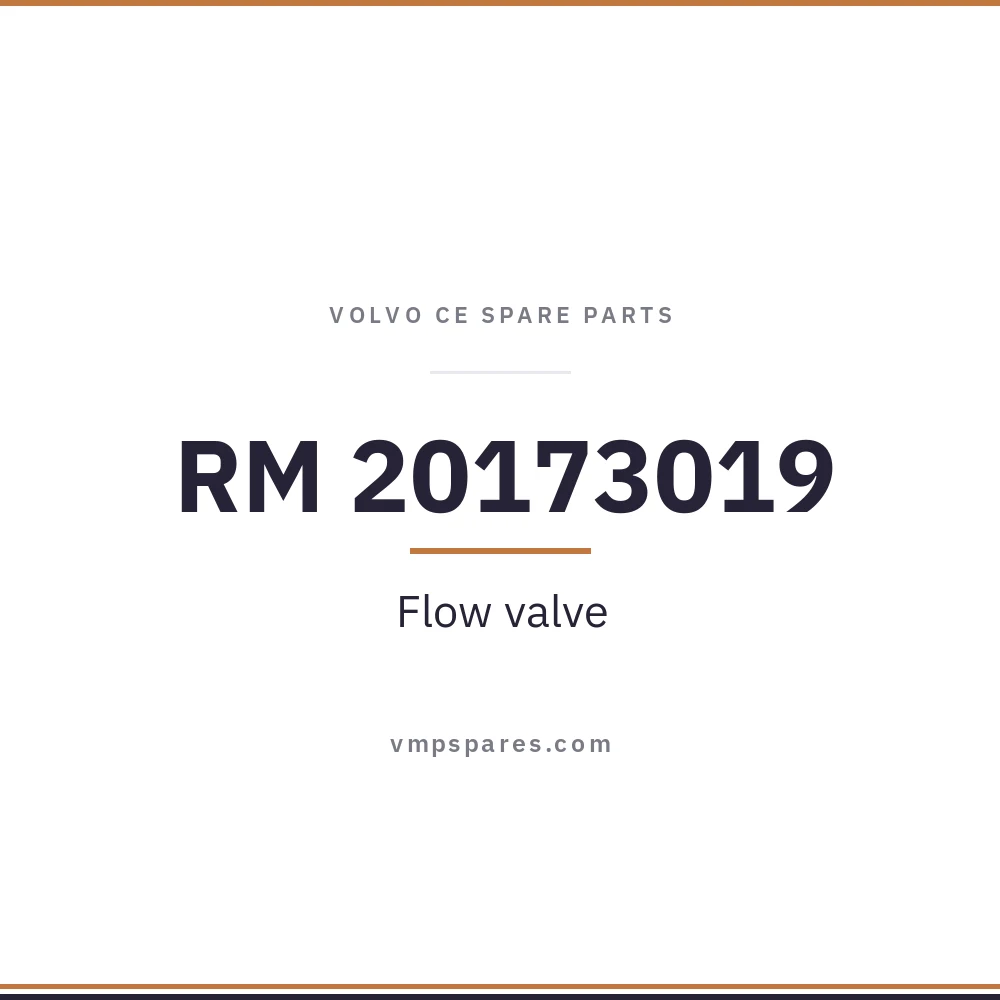 RM 20173019 – Flow valve