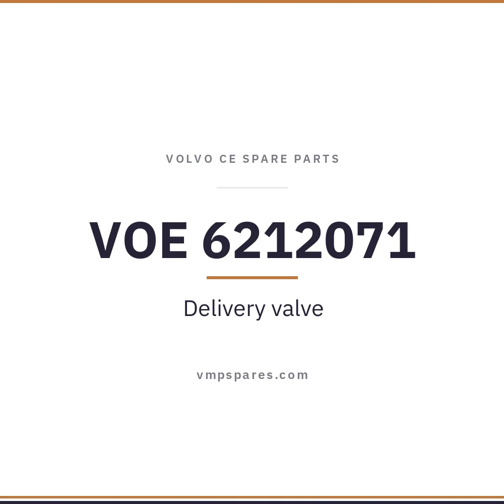 VOE 6212071 – Delivery valve