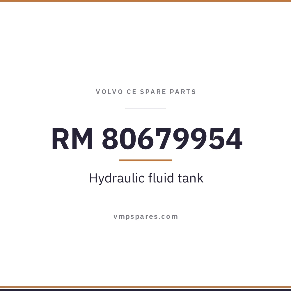 RM 80679954 – Hydraulic fluid tank