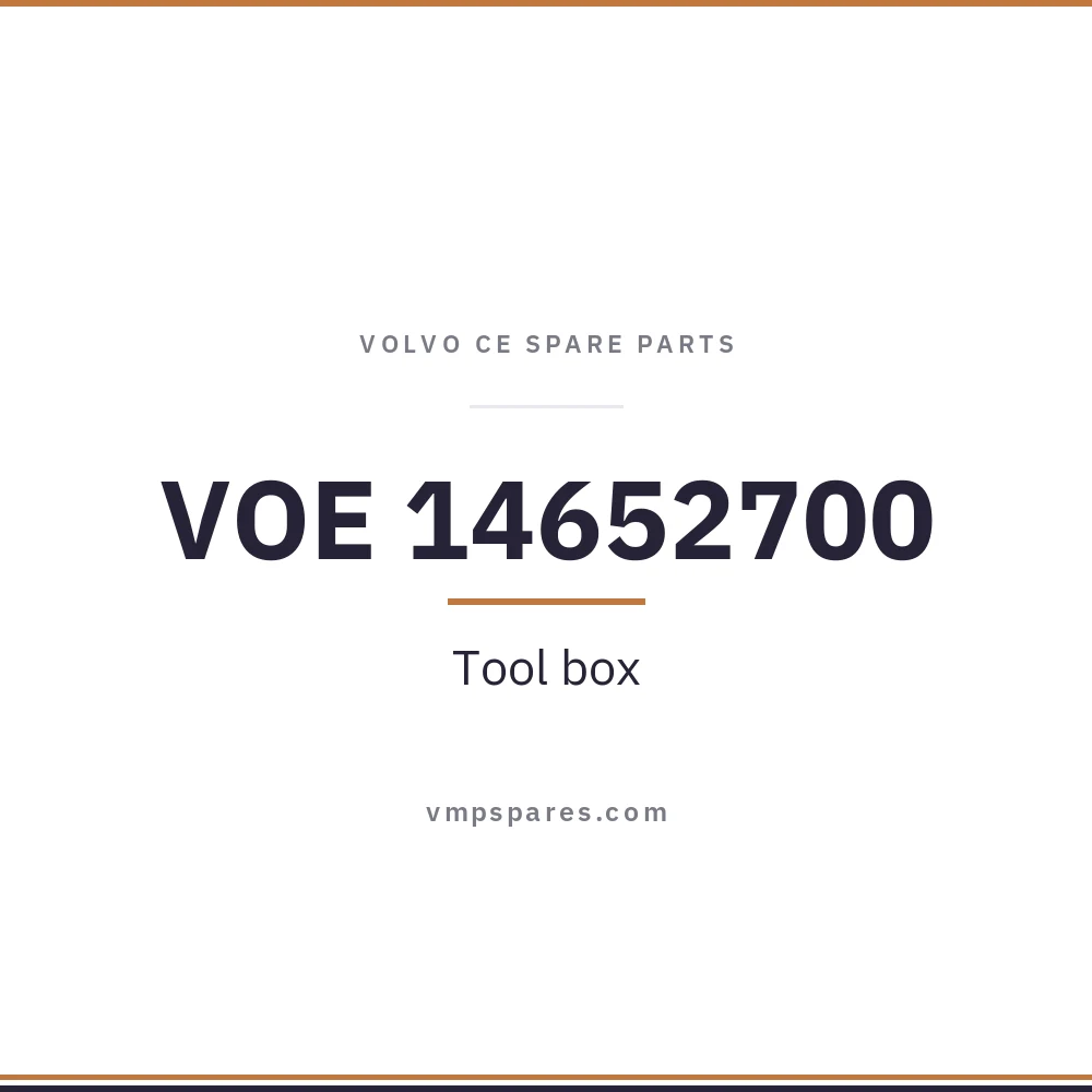 VOE 14652700 – Tool box