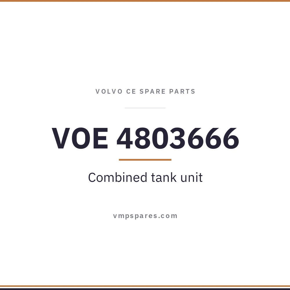 VOE 4803666 – Combined tank unit