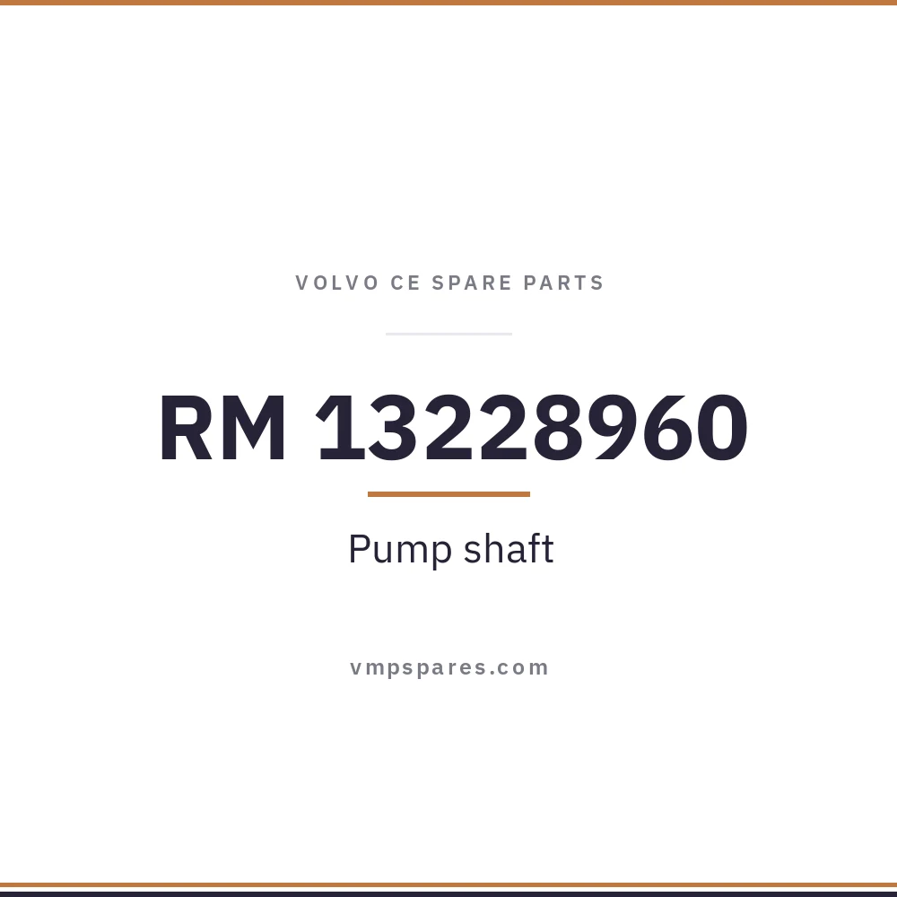 RM 13228960 – Pump shaft