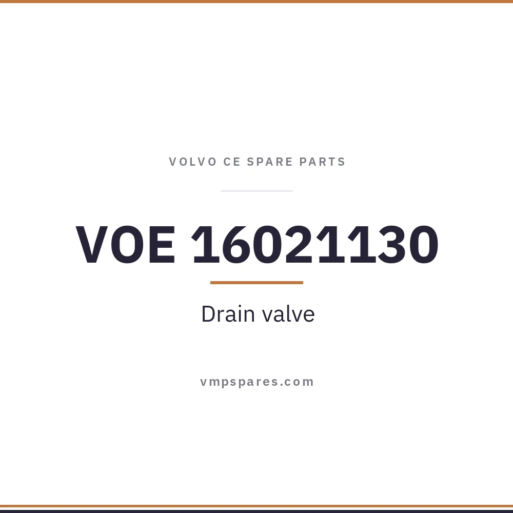 VOE 16021130 – Drain valve
