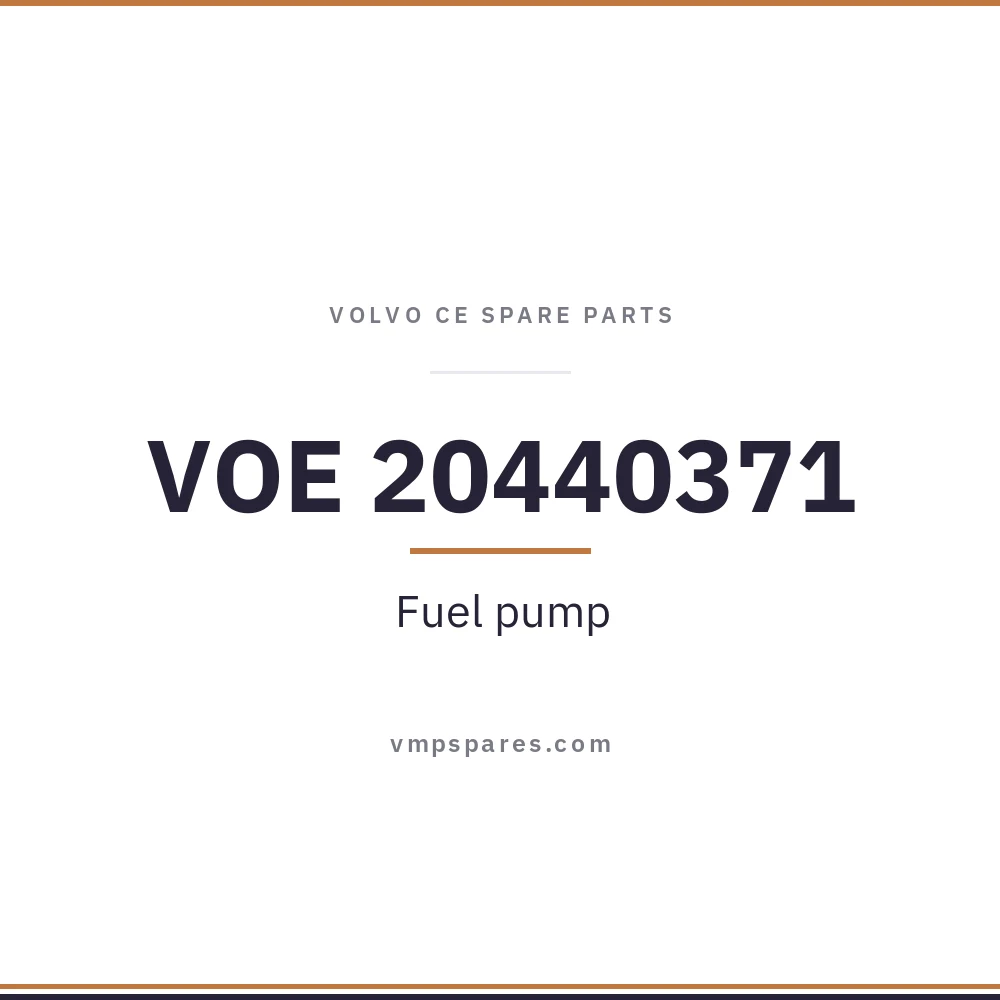 VOE 20440371 – Fuel pump