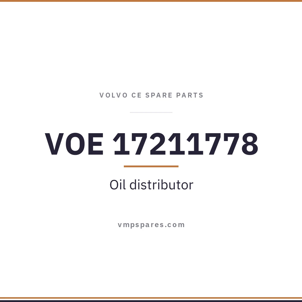 VOE 17211778 – Oil distributor