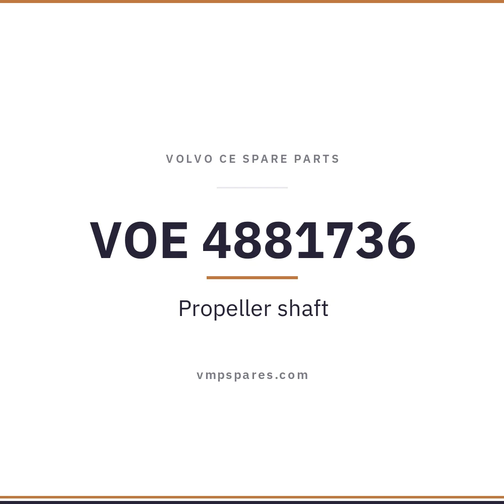VOE 4881736 – Propeller shaft