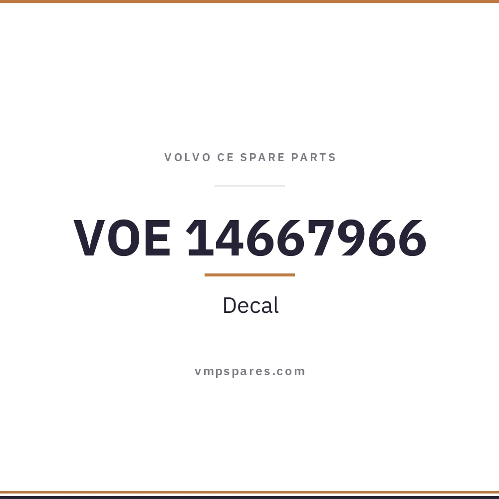 VOE 14667966 – Decal