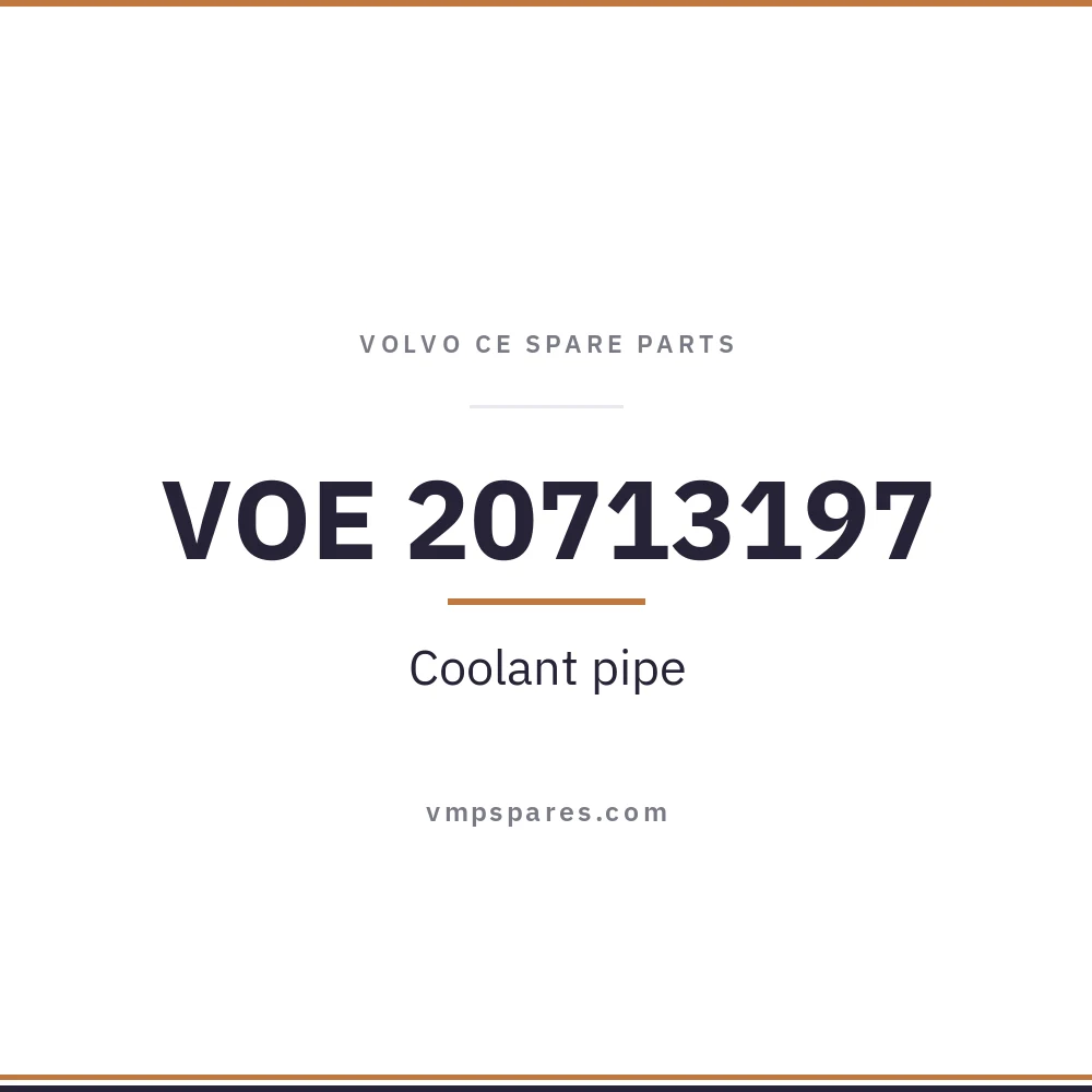 VOE 20713197 – Coolant pipe