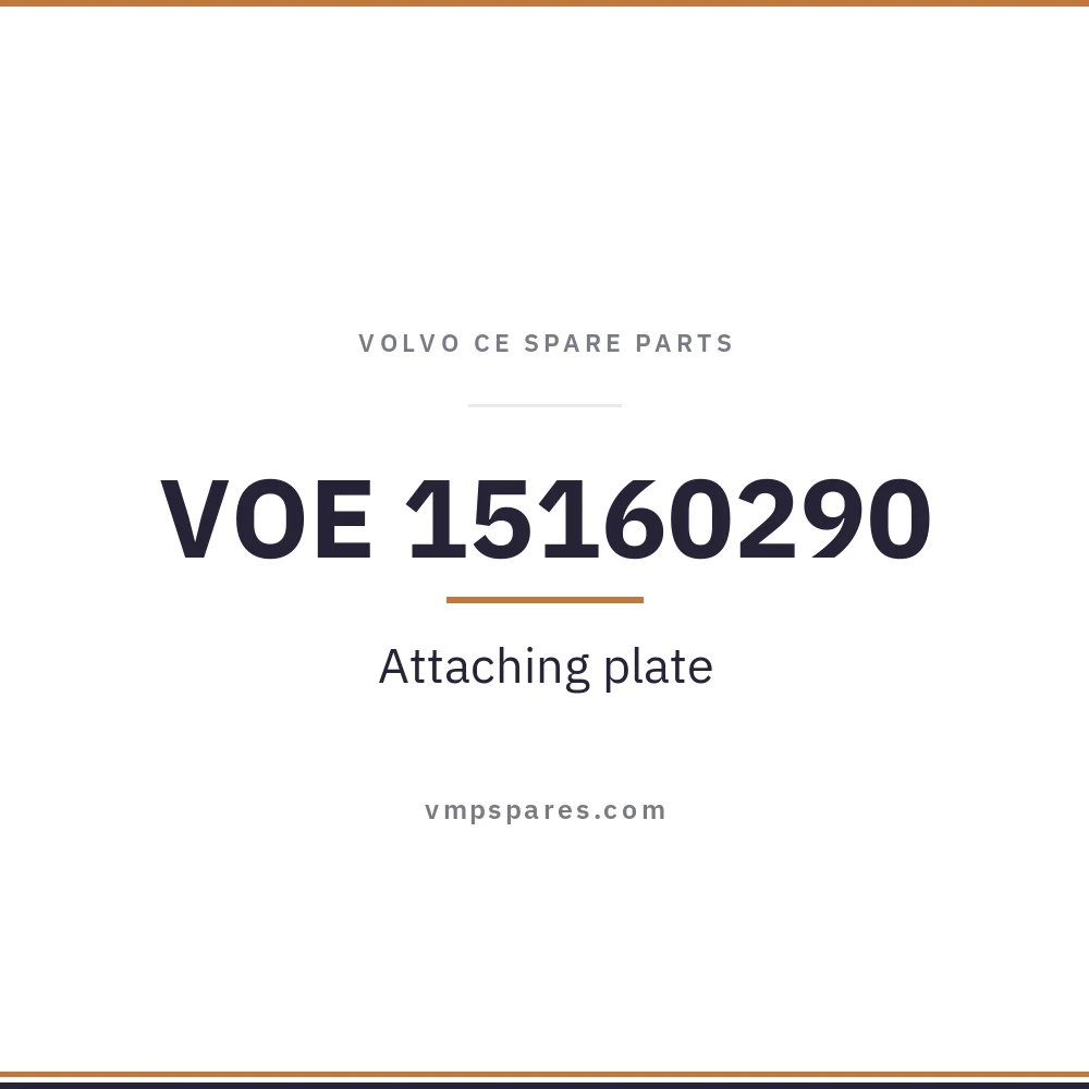 VOE 15160290 – Attaching plate