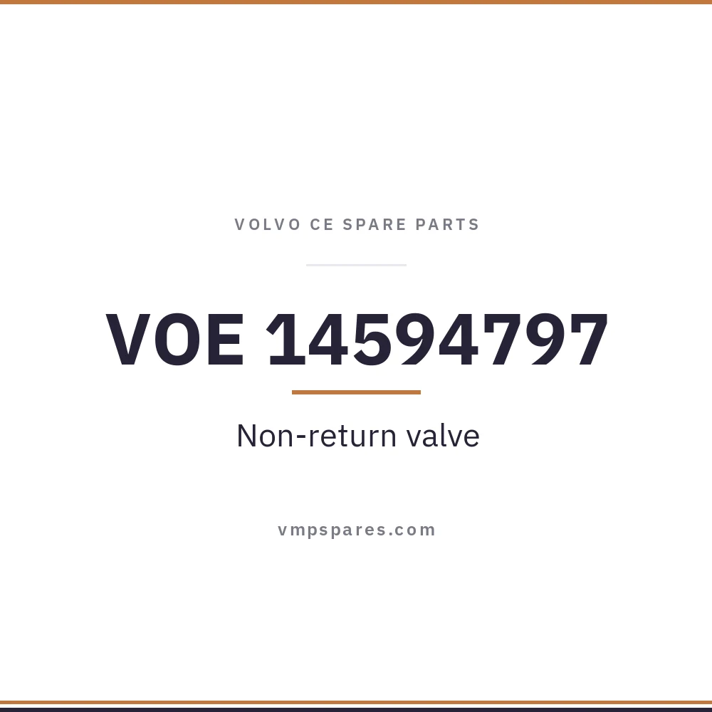 VOE 14594797 – Non-return valve