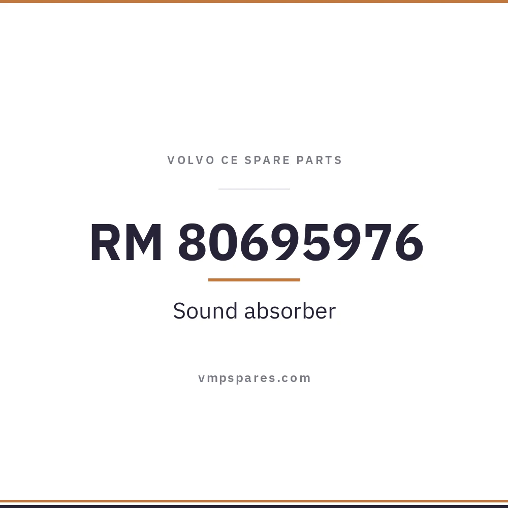 RM 80695976 – Sound absorber