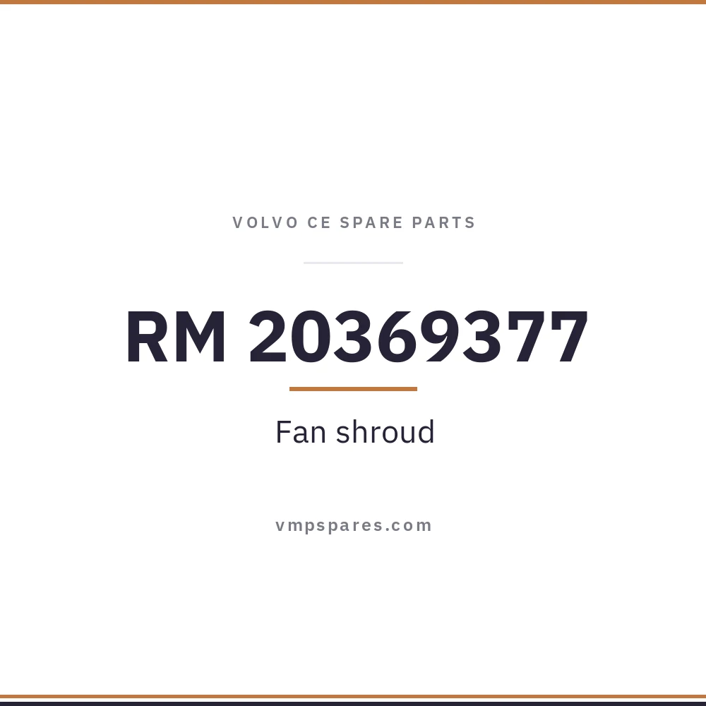 RM 20369377 – Fan shroud