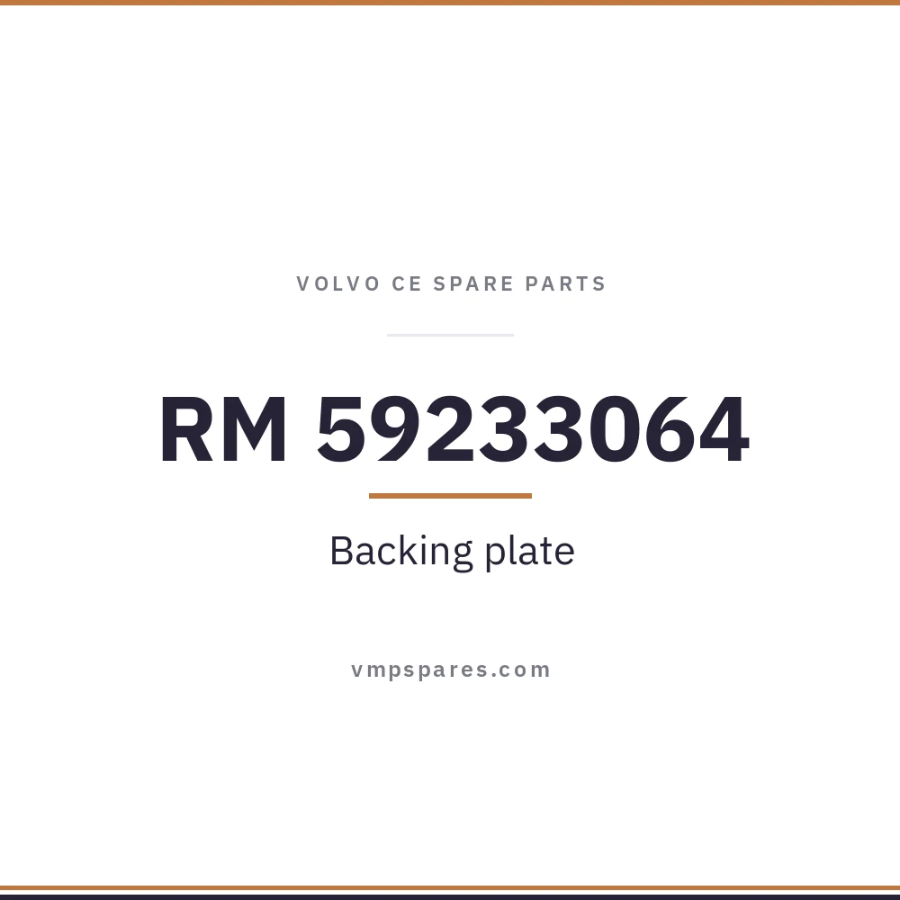 RM 59233064 – Backing plate