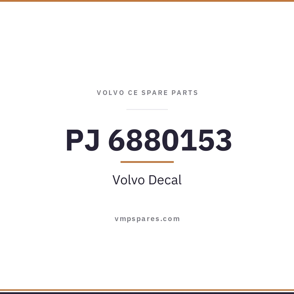 PJ 6880153 – Volvo Decal