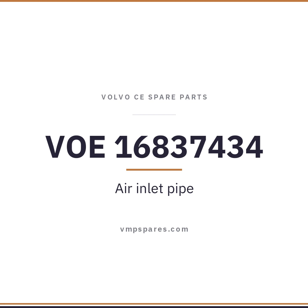 VOE 16837434 – Air inlet pipe