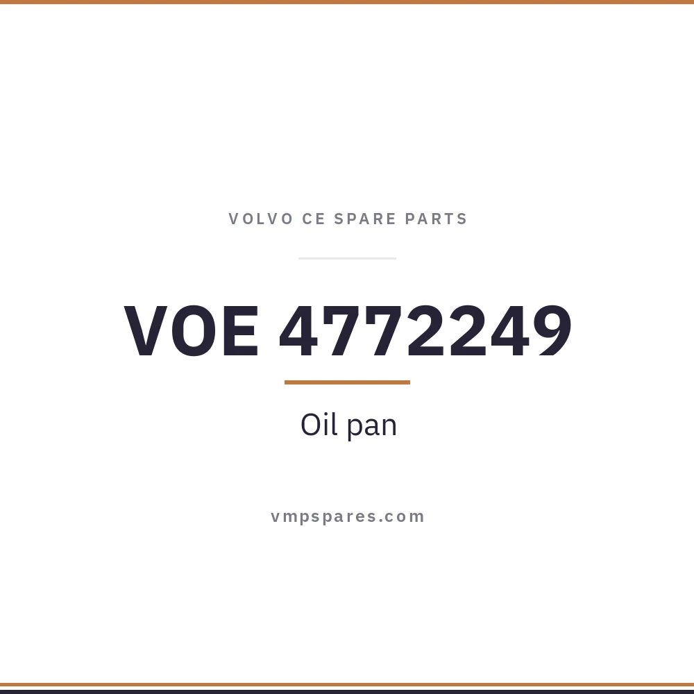 VOE 4772249 – Oil pan