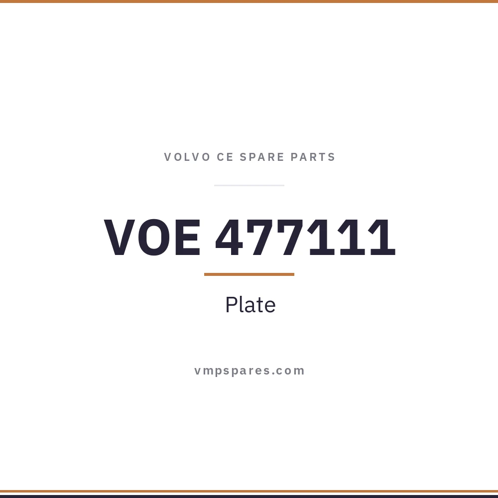 VOE 477111 – Plate