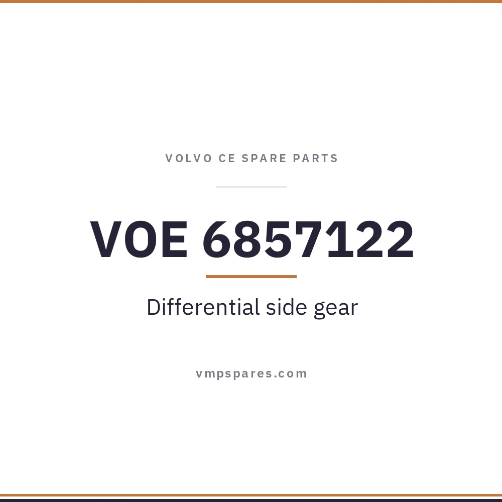 VOE 6857122 – Differential side gear