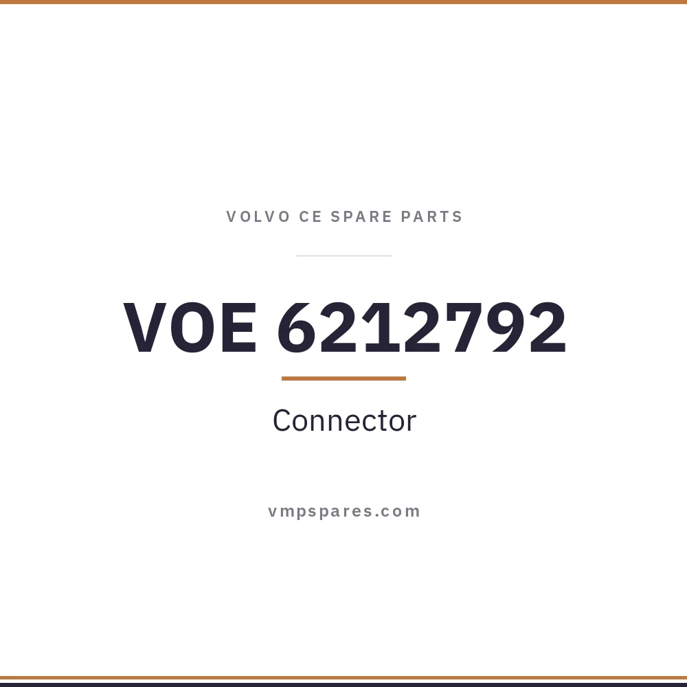 VOE 6212792 – Connector