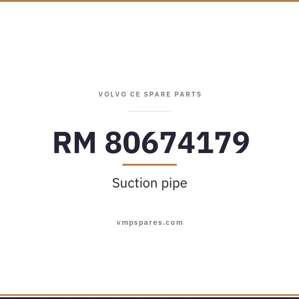 RM 80674179 – Suction pipe