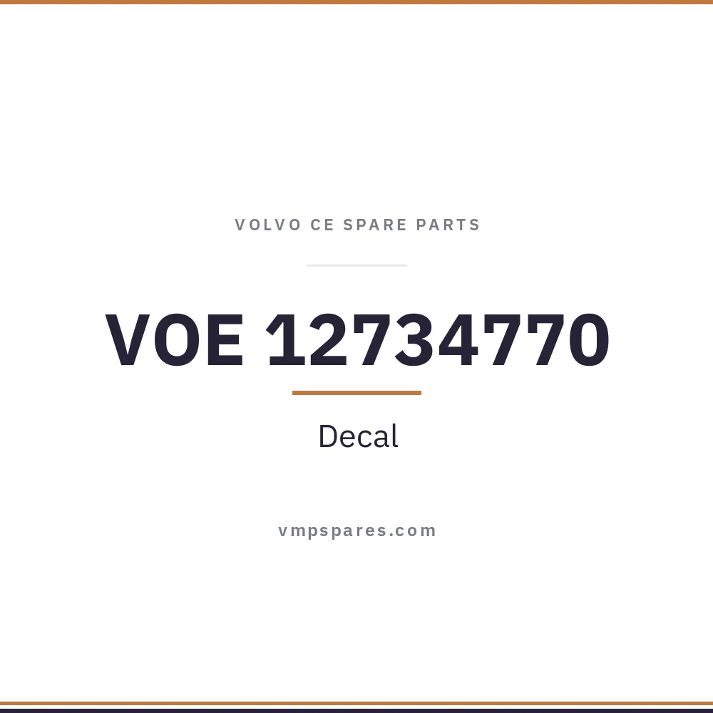 VOE 12734770 – Decal