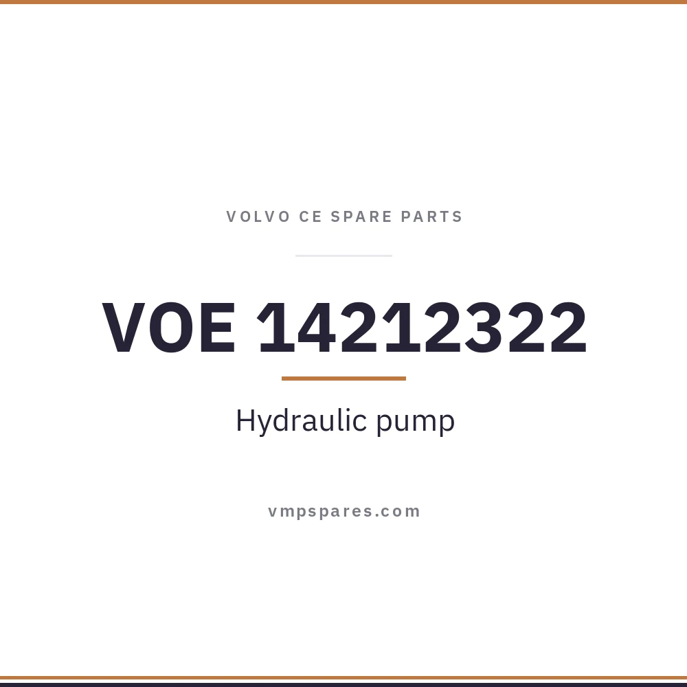 VOE 14212322 – Hydraulic pump