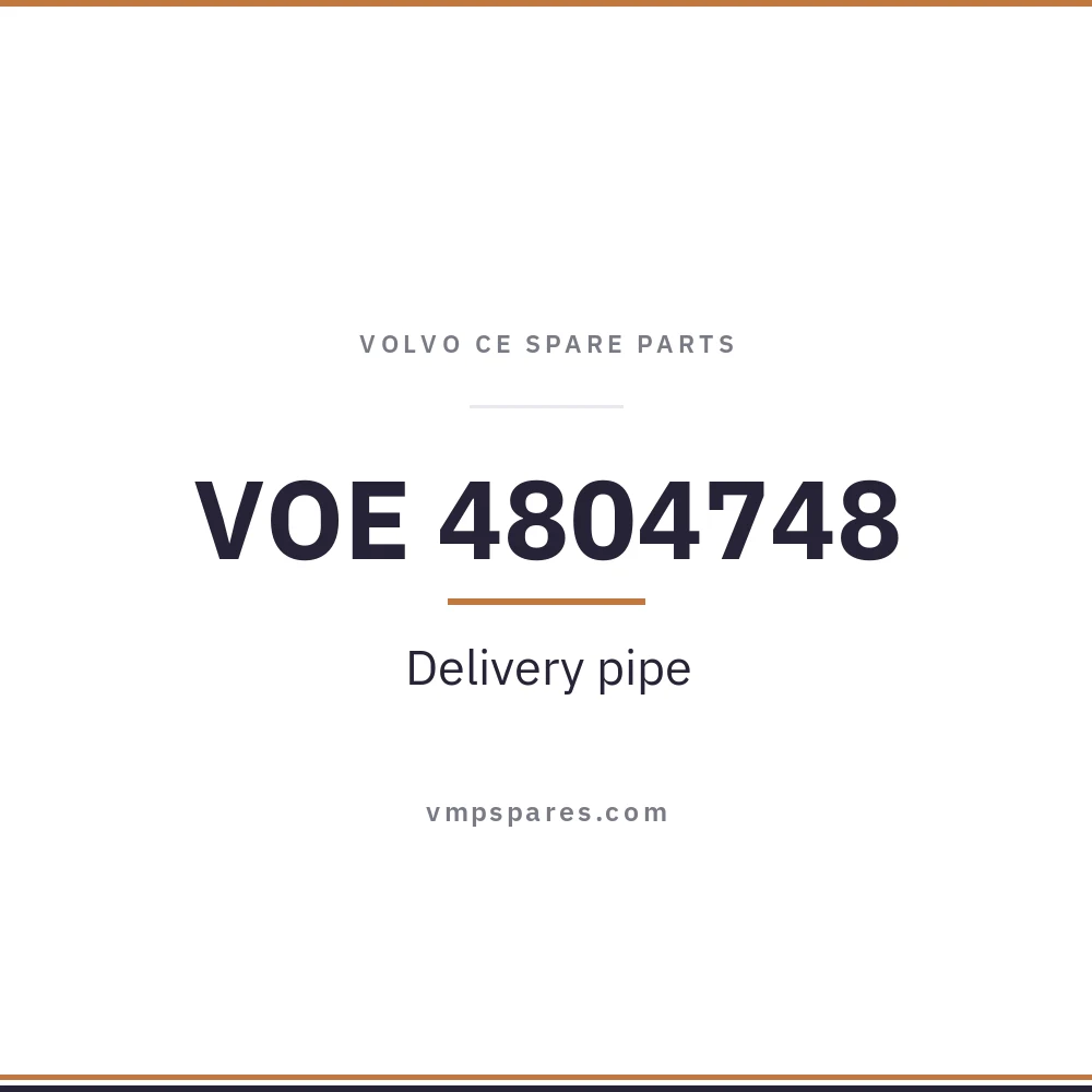 VOE 4804748 – Delivery pipe