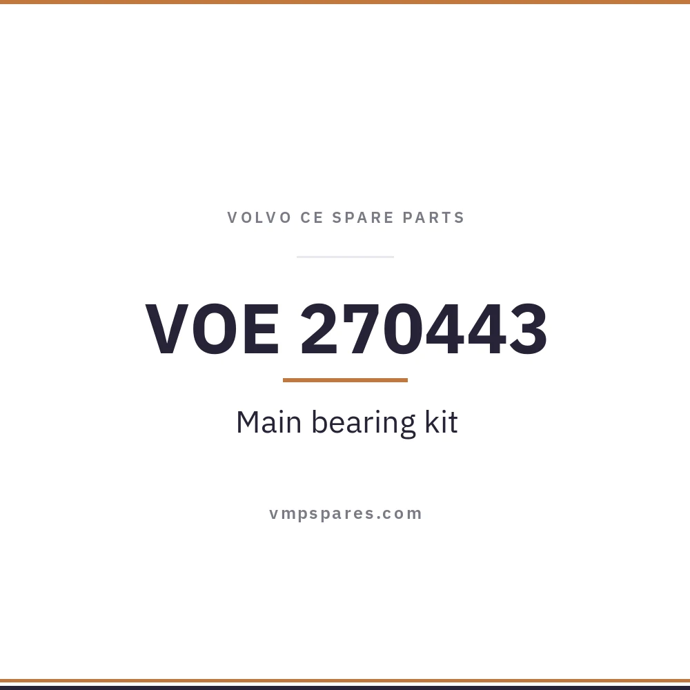 VOE 270443 – Main bearing kit